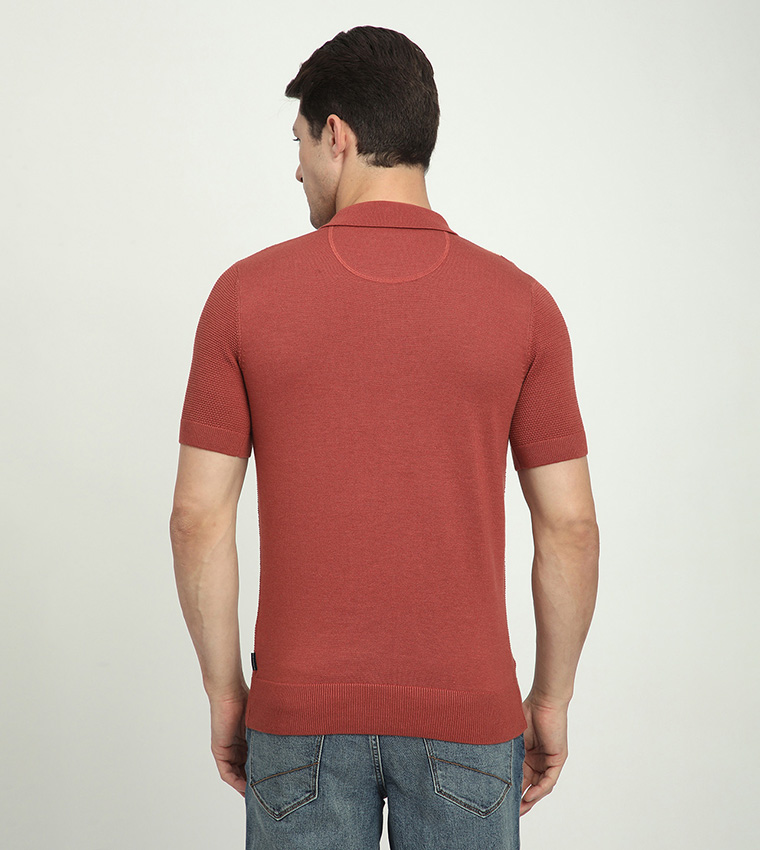 Color Block Short Sleeves Polo T-Shirt