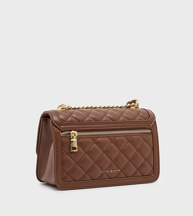 Buy Steve Madden Quilted Crossbody Bag In Brown 6thStreet UAE