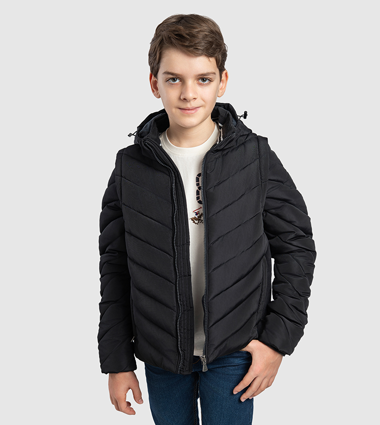 Quilted Hooded Jacket