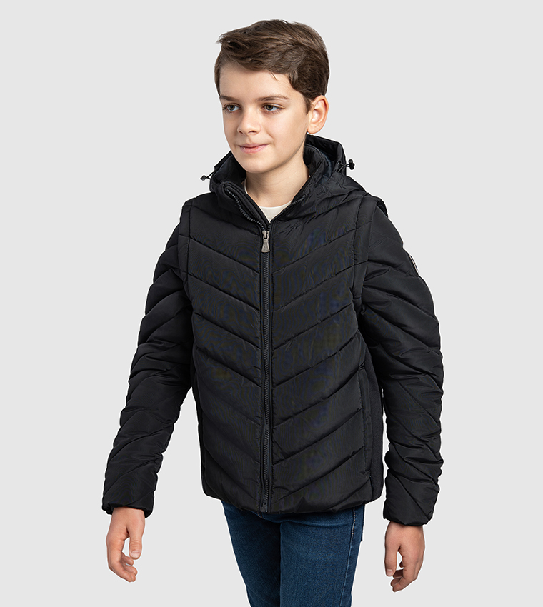 Quilted Hooded Jacket