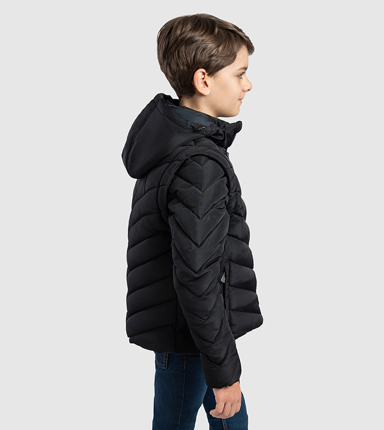 Quilted Hooded Jacket