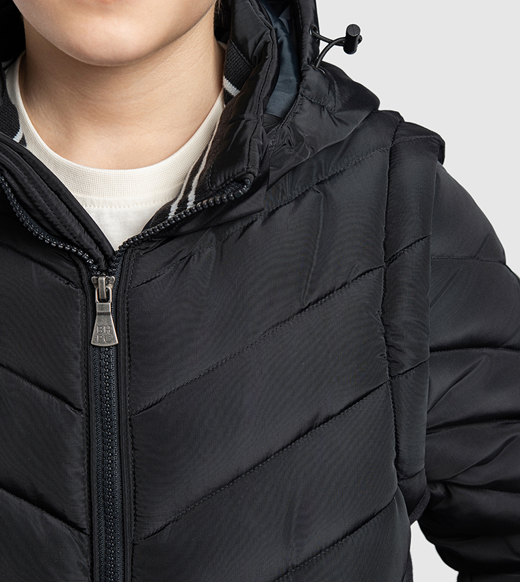 Quilted Hooded Jacket