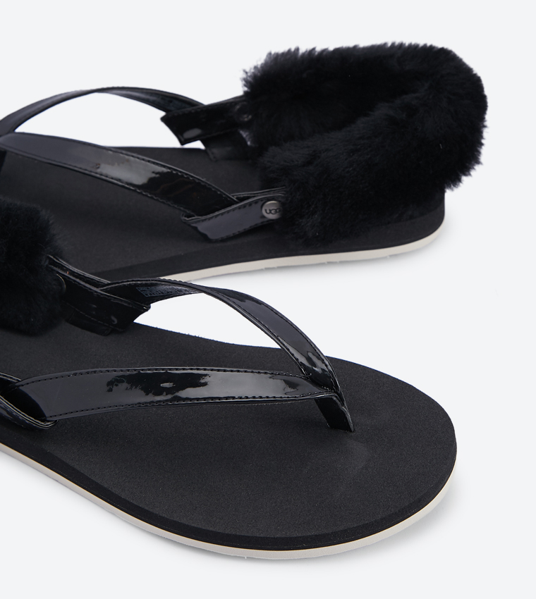 Buy Ugg LaaLaa Ankle Strap Sandals Black 1090387 In Black