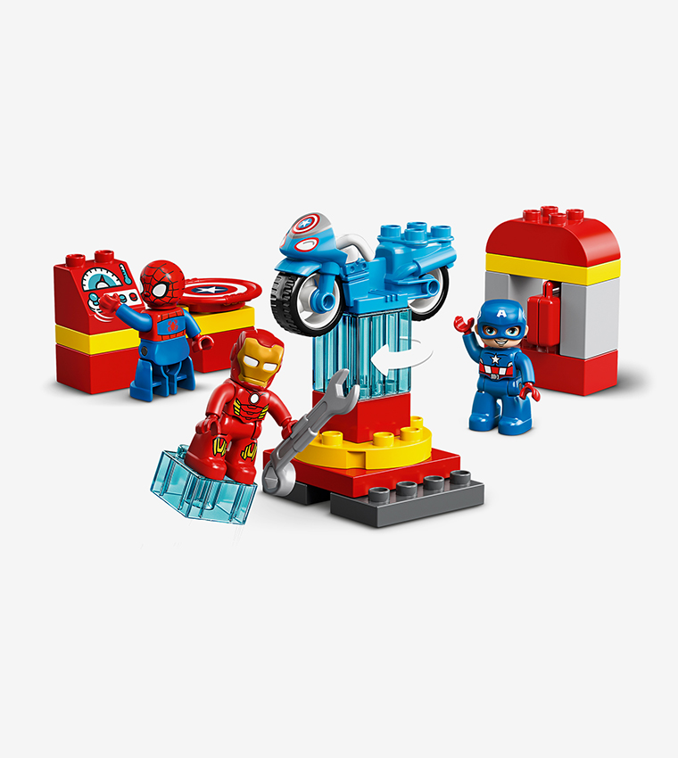 Buy Lego LEGO 10921 DUPLO Marvel Super Heroes Lab With Spiderman, Ironman  And Captain America, Set For Toddlers 2+ Year Old In Multiple Colors |  6thStreet Oman