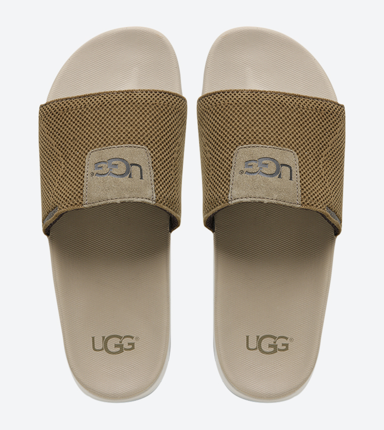 Buy Ugg Xavier Hyperweave Slides Khaki 1092299 In Khaki 