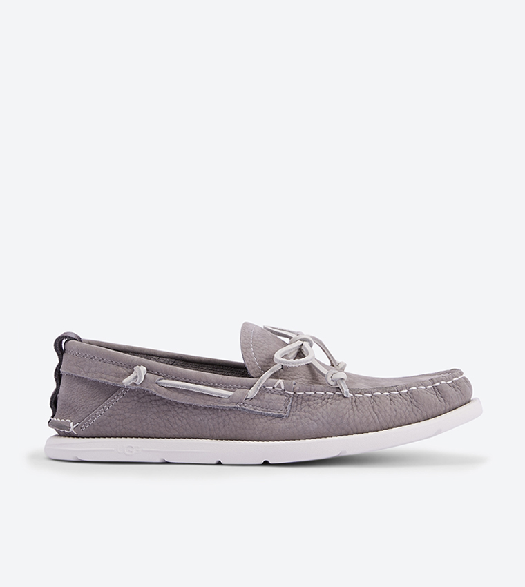 Buy Ugg Bow Details Beach Round Toe Loafers Grey In Grey 6thStreet Qatar