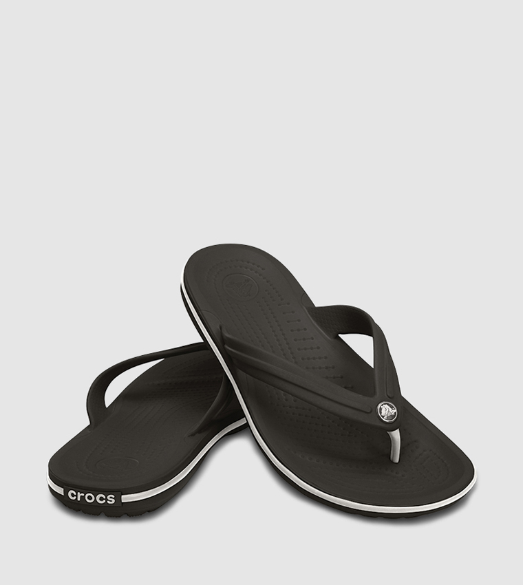 Buy Crocs Crocband Flip Flops Black In Black 6thStreet Oman