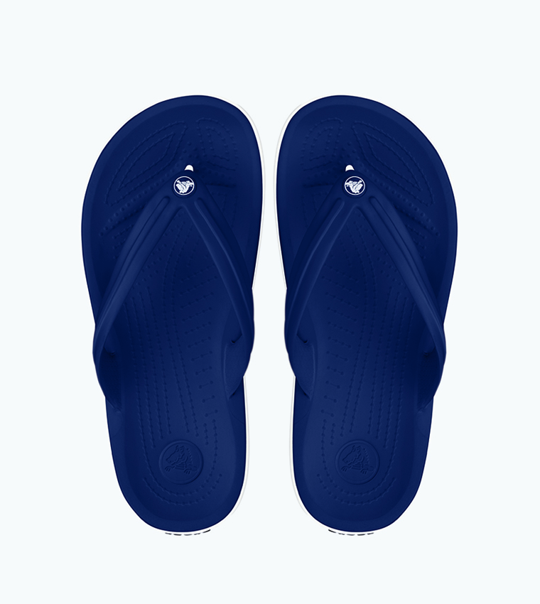 Crocs navy blue flip flops outlet
