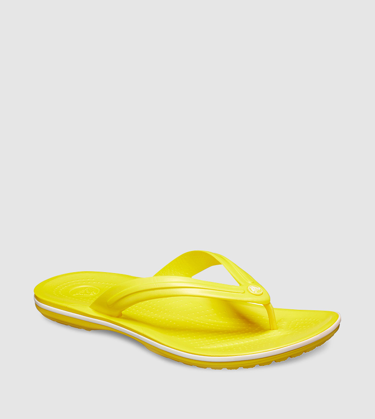 Crocband V-Strap Round Toe Flip Flops - Yellow