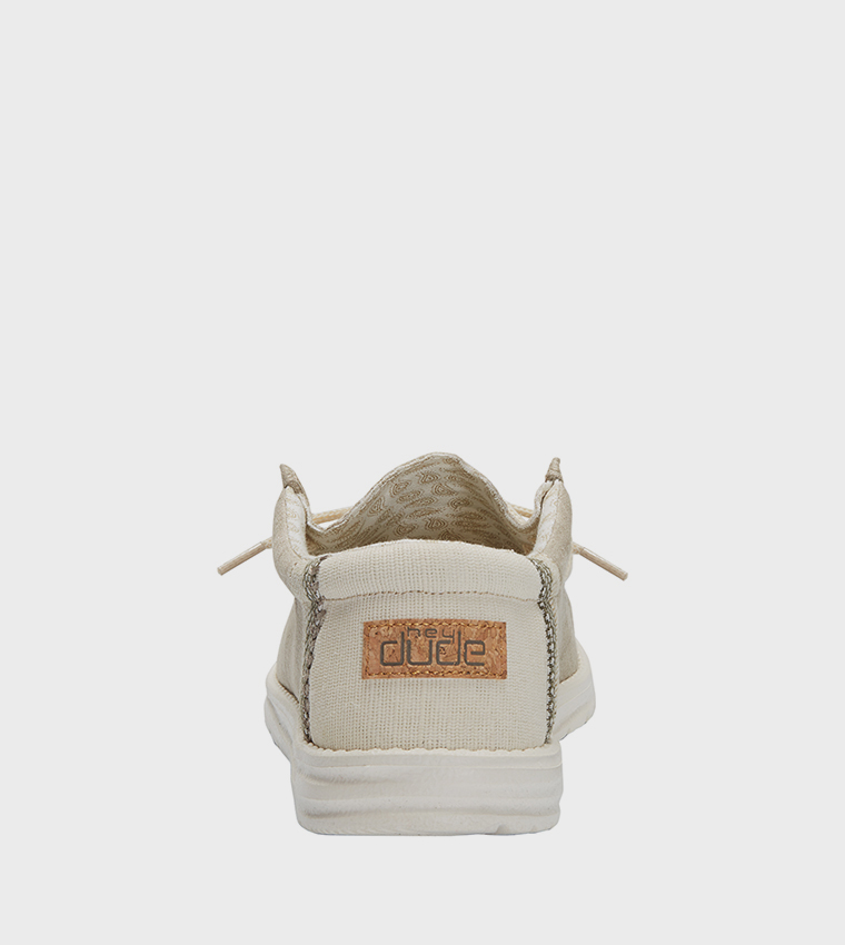 Wally Linen Color Block Slip-On Shoes