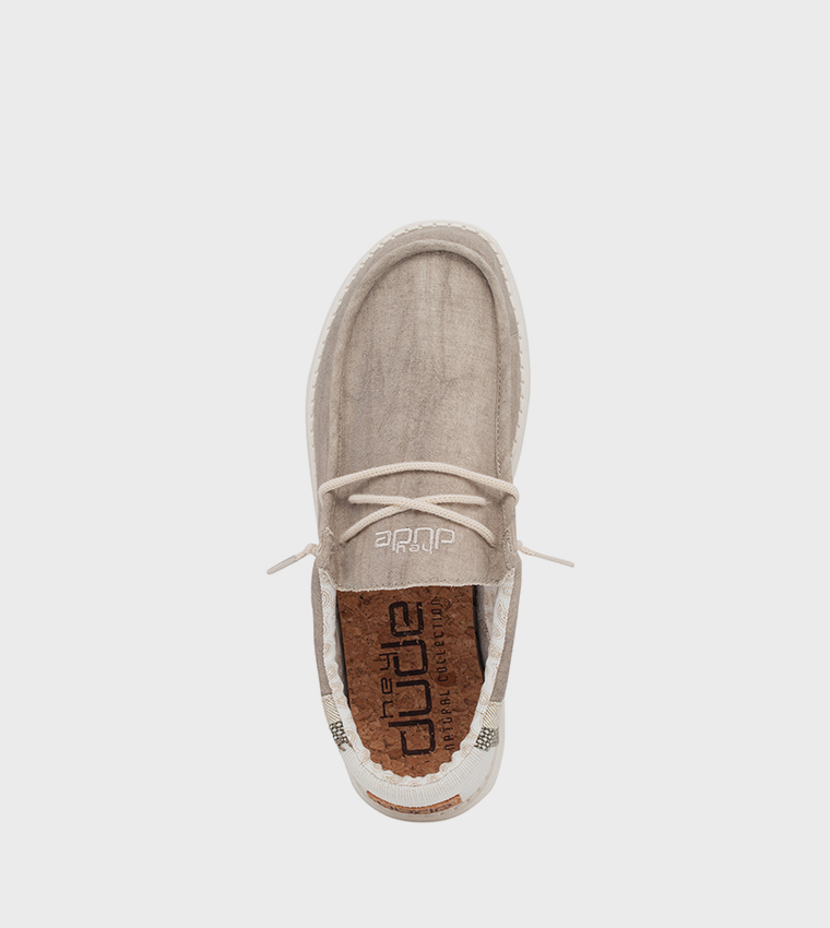Wally Linen Color Block Slip-On Shoes