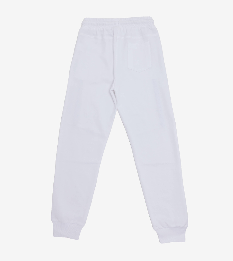 Boys white joggers store