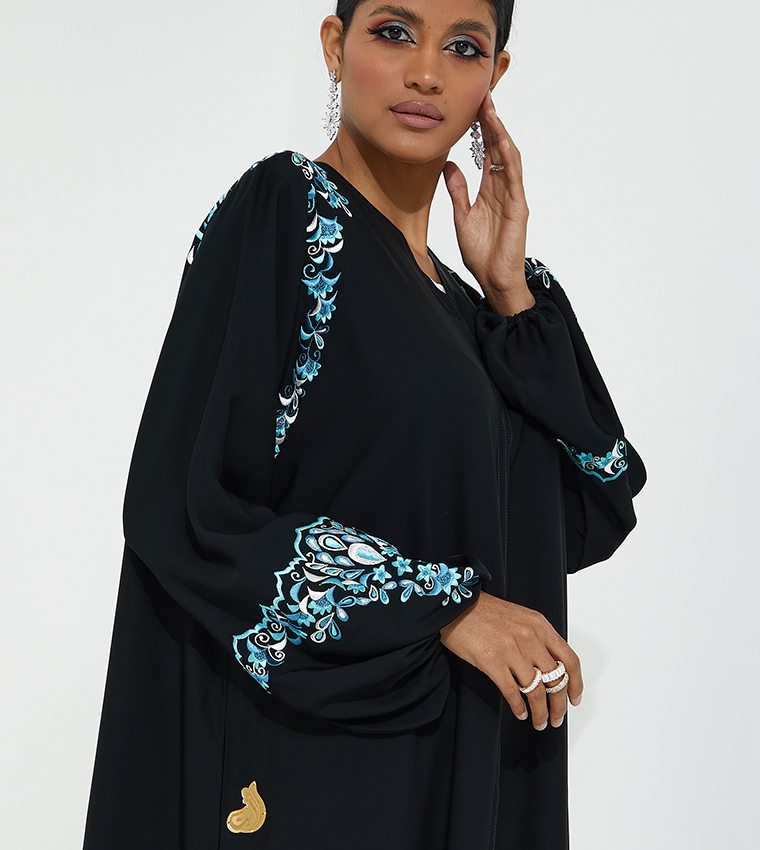 Floral Embroidered Abaya