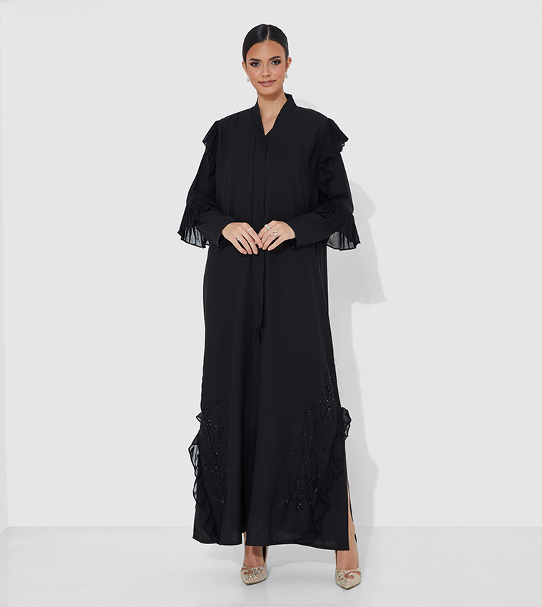 Side open abaya top
