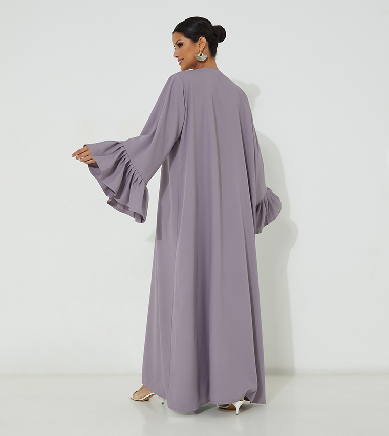 Embroidered Occasional Abaya with Dress