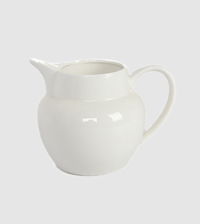 وعاء حليب من البورسلين بمقبض 20 × 15 × 14.8 سم