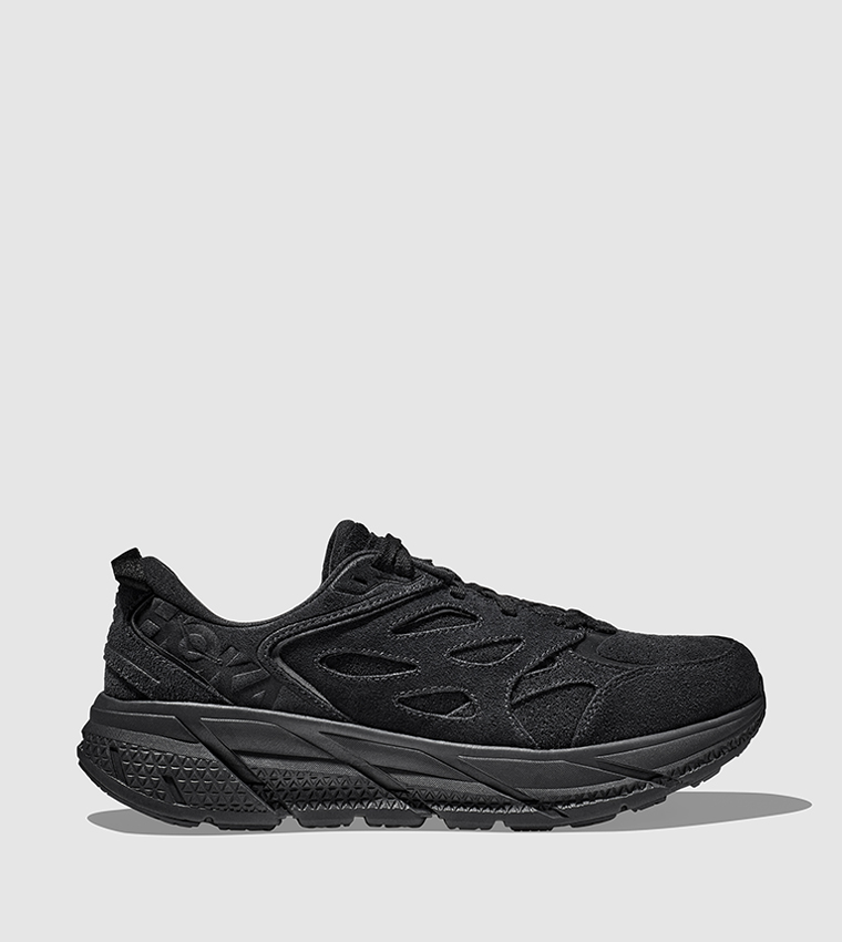 Buy Hoka CLIFTON L Suede Running Shoes In Black 6thStreet UAE