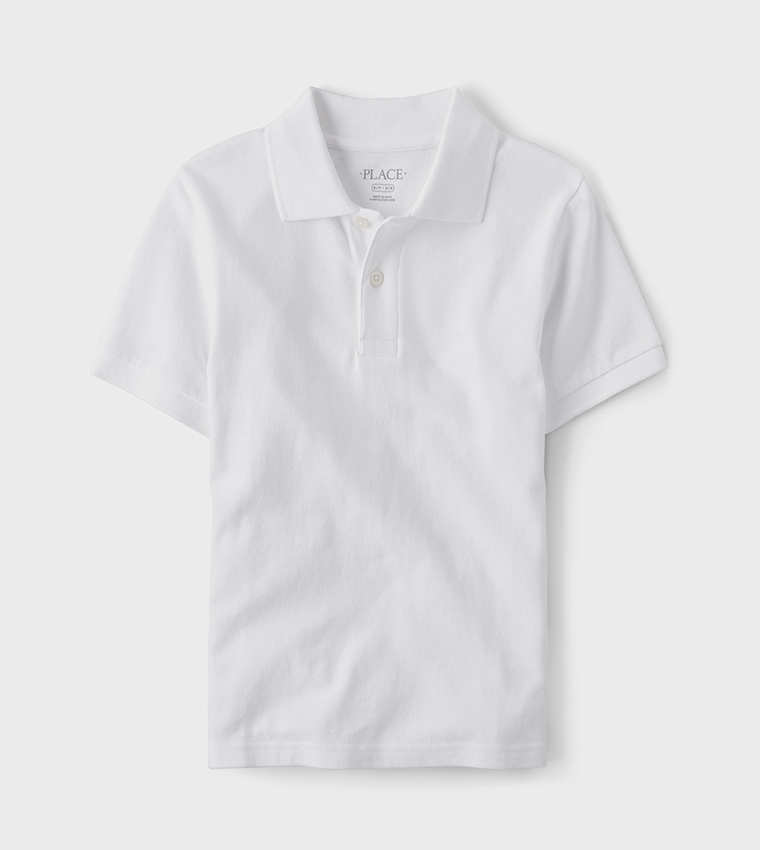 Boys Basic Pique Polo T shirt Short Sleeves