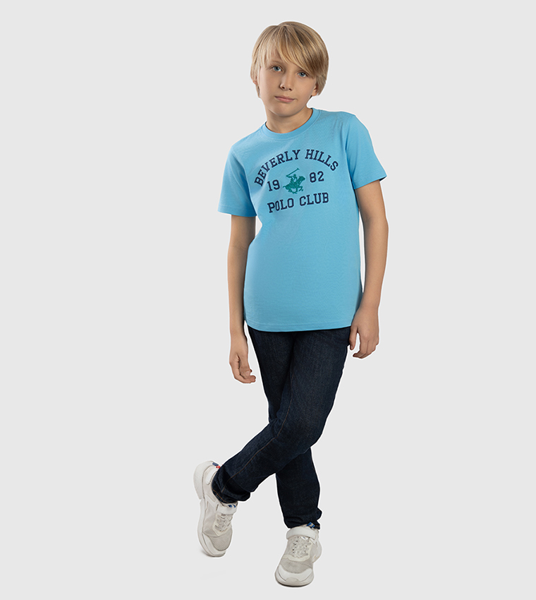 Logo Printed Crew Neck T-Shirt