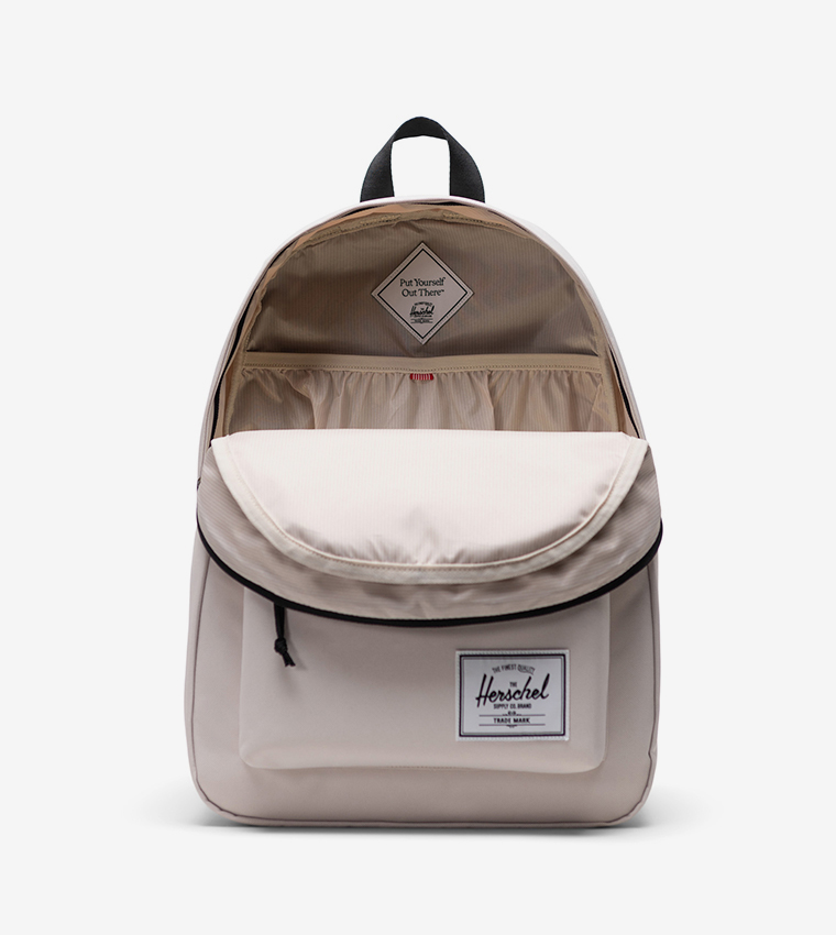 Buy Herschel Classic Zippered Backpack In Off White 6thStreet Bahrain