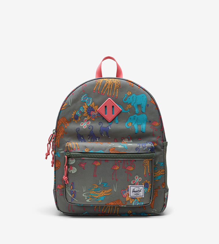 Buy Herschel Heritage Printed Youth Backpack In Grey 6thStreet Oman