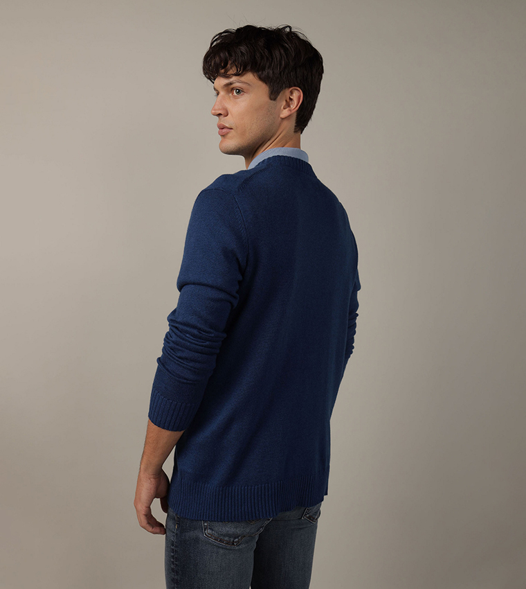 American eagle blue sweater top