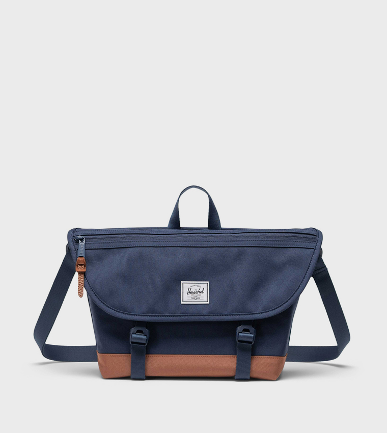 Cove Label Detail Flap Small Messenger Bag