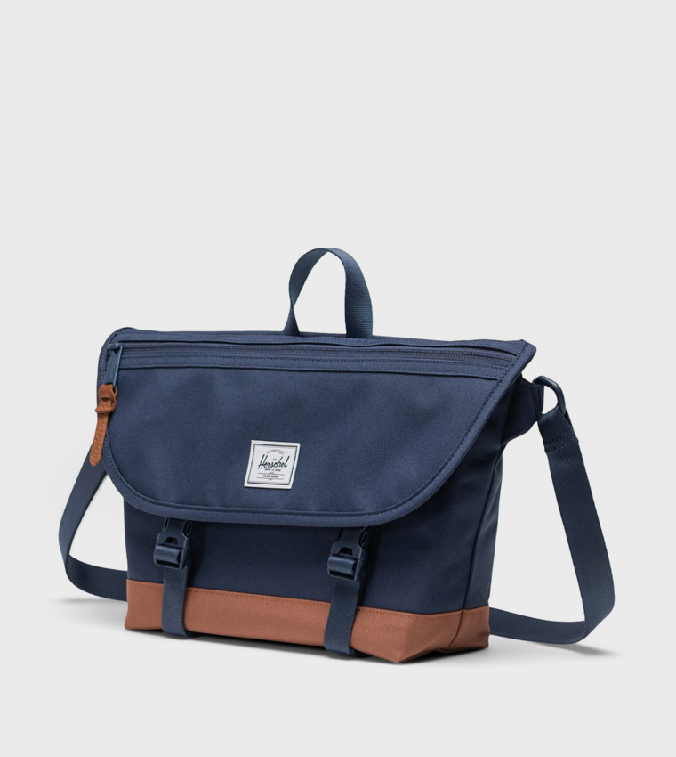 Cove Label Detail Flap Small Messenger Bag