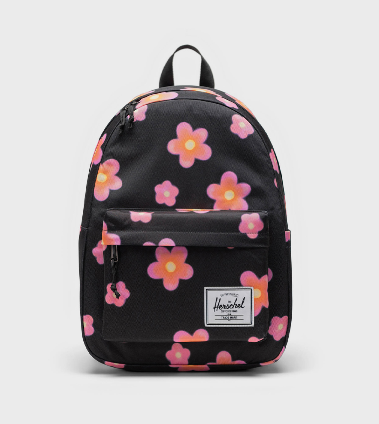 حقيبة ظهر كلاسيك بطبعة زهور