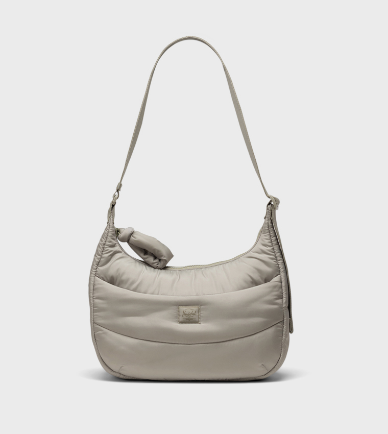Yara Logo Label Quilted Shoulder Bag