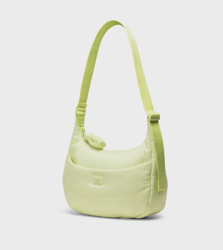 Yara Logo Label Quilted Shoulder Bag
