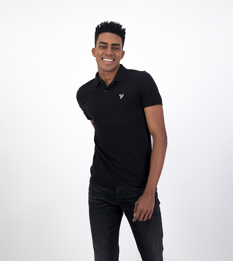 Logo Detail Short Sleeves Polo T-Shirt