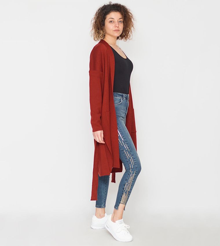 Maroon boyfriend cardigan outlet