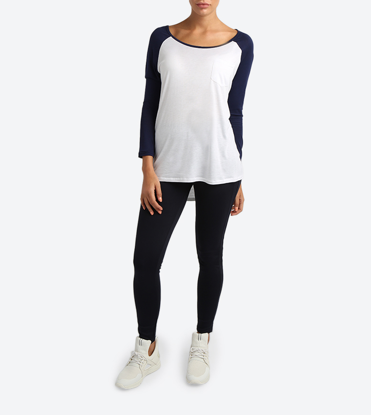 Solid Colored Pants - Navy - 117-1962WY002-6