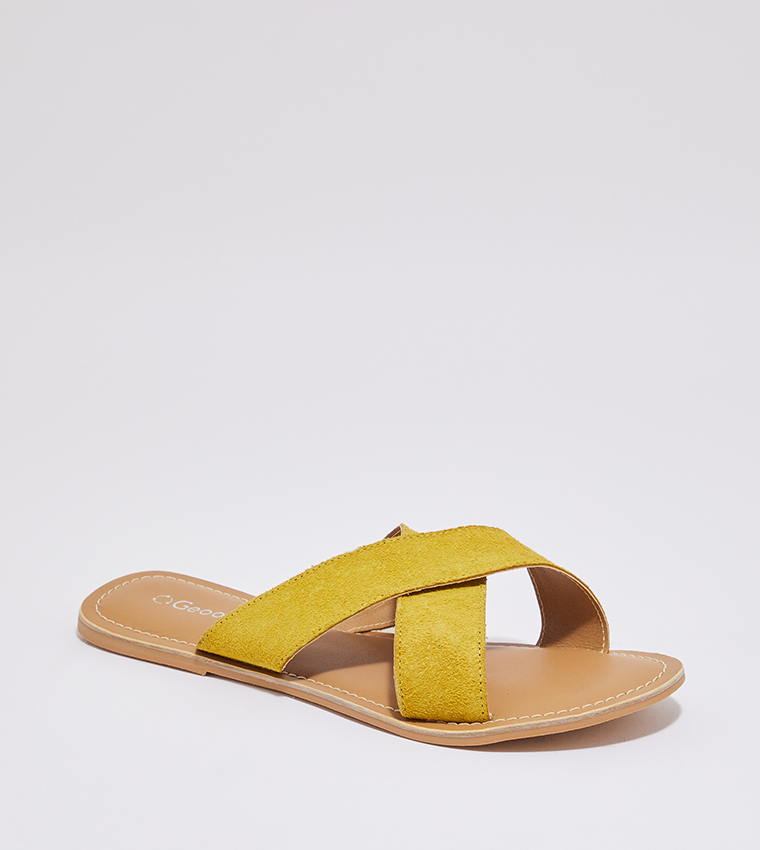 Yellow sandals discount near me