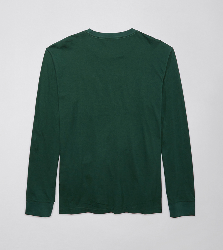Logo Printed Long Sleeves Casual T-Shirt