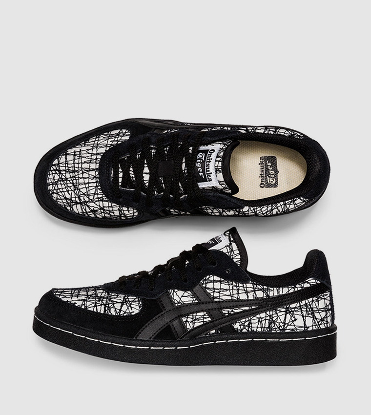 GSM Tiger Stripes Detail Low Top Sneakers