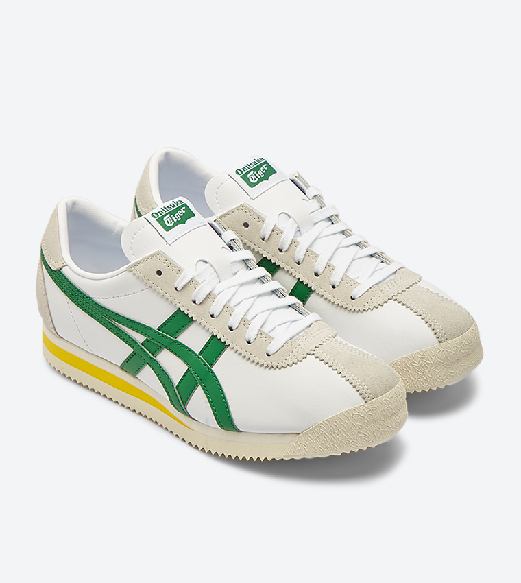 Onitsuka tiger corsair white deals green