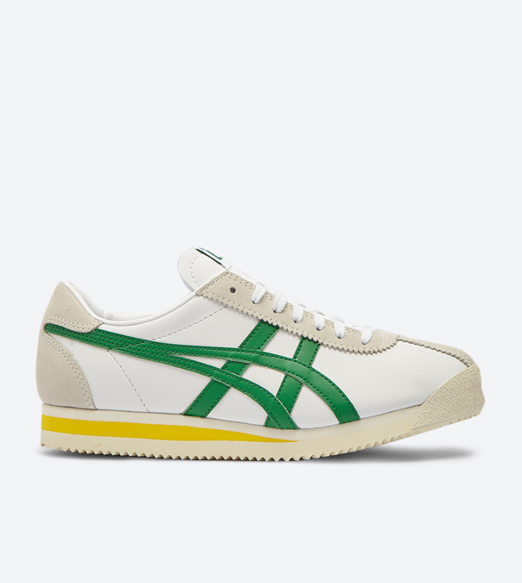 Buy Onitsuka Tiger Tiger Corsair Side Brand Logo Details Sneakers White 1183A357 WHITE GREEN In White 6thStreet Bahrain