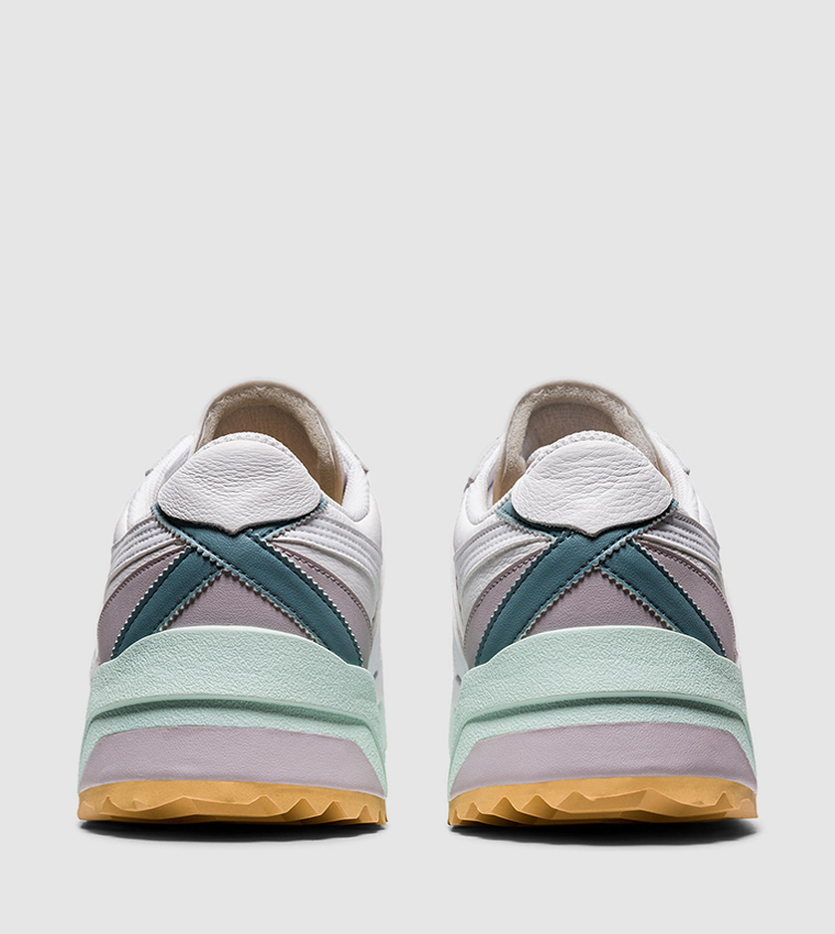 DELEGATION EX Round Toe Low Top Sneakers