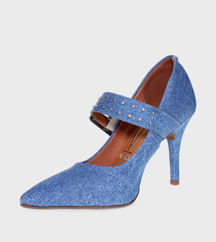 JAM Studded Strap Pumps