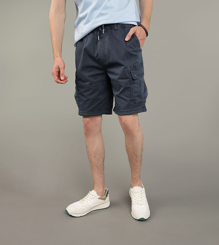 Buy American Eagle Flex Parachute Cargo Shorts In Blue 6thStreet Bahrain