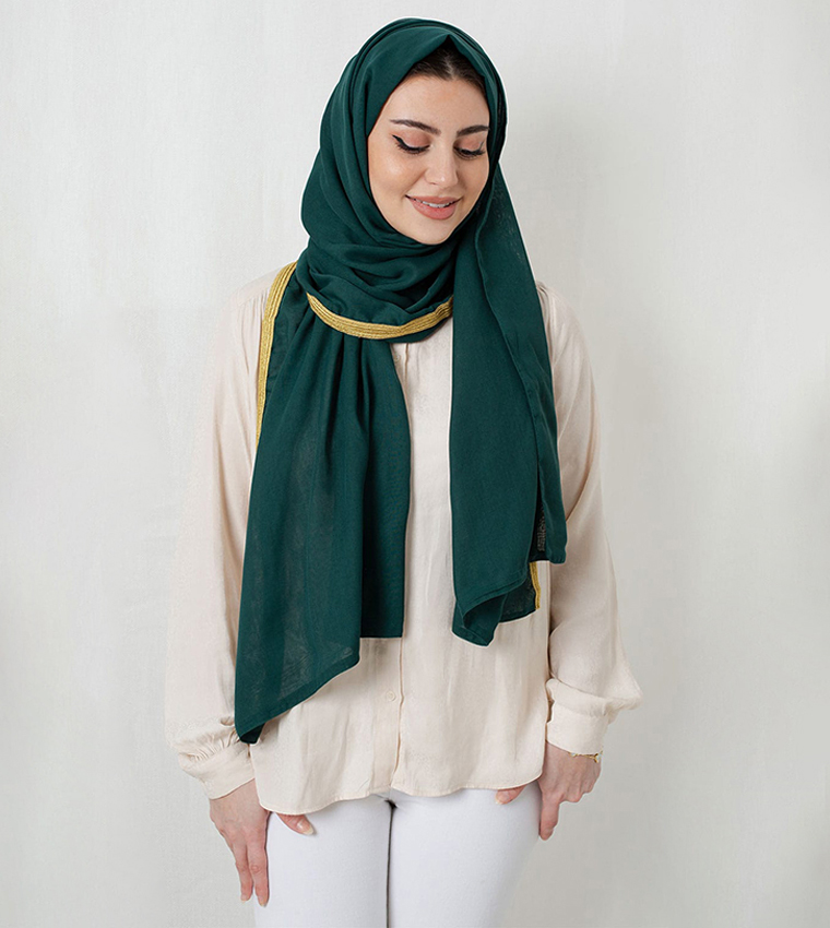 Lace Hem Meshlah Tarha Hijab