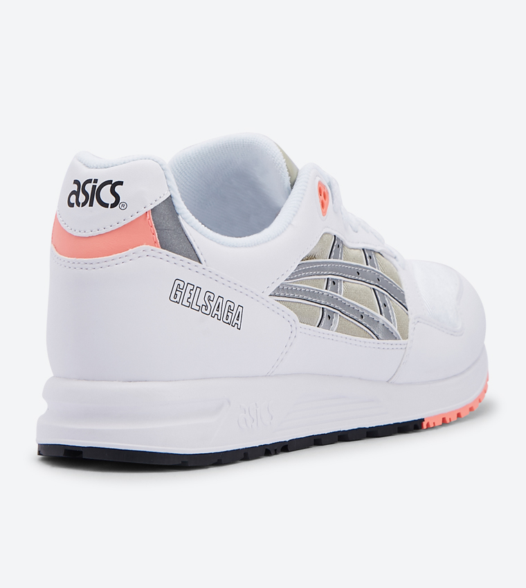 Asics gel shop saga khaki silver