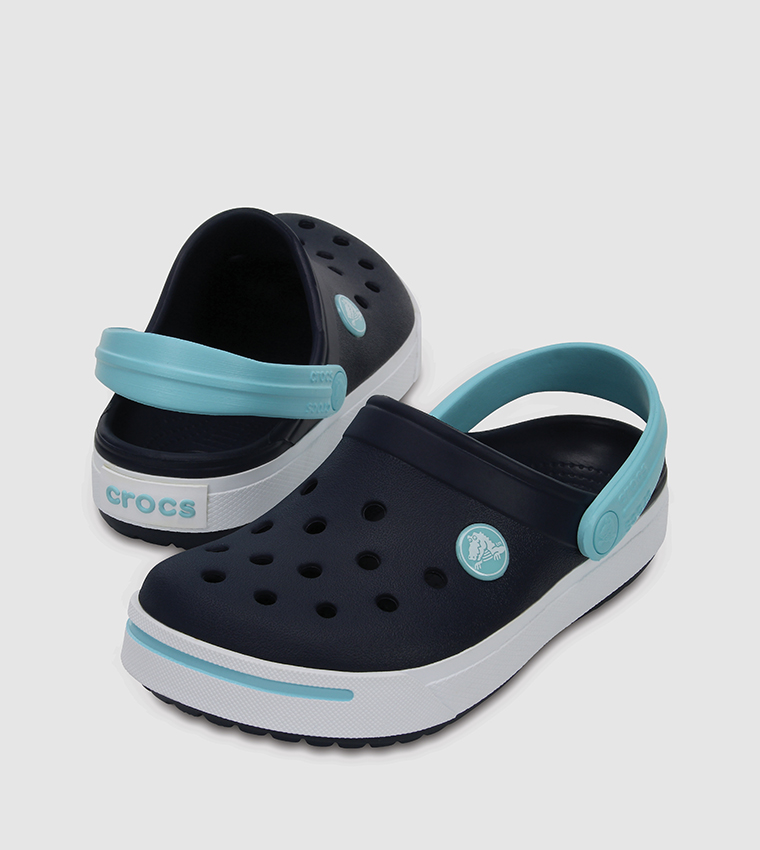 Buy Crocs Iconic Lightweight With Ankle Staps Clogs In Blue | 6thStreet ...