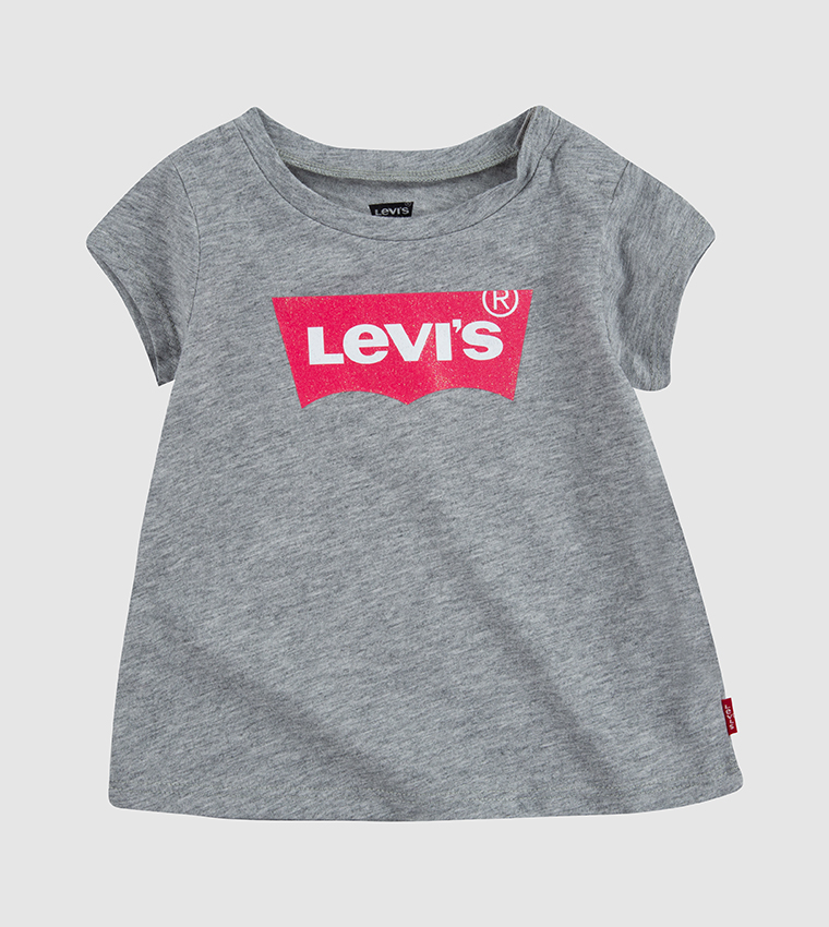 Buy Levi's Infant Girl's Batwing T Shirt In Grey | 6thStreet Kuwait