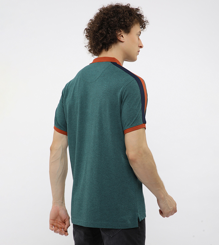 Logo Printed Short Sleeves Polo T-Shirt