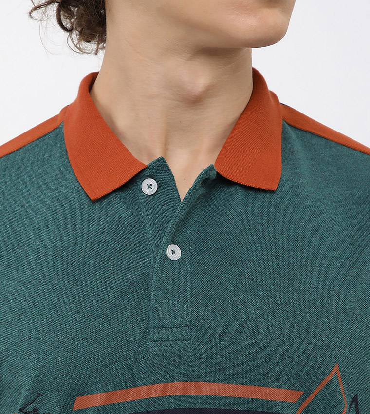 Logo Printed Short Sleeves Polo T-Shirt