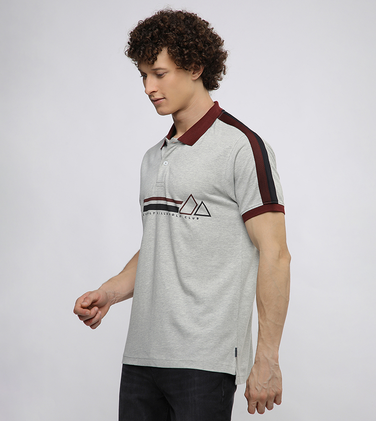 Logo Printed Short Sleeves Polo T-Shirt
