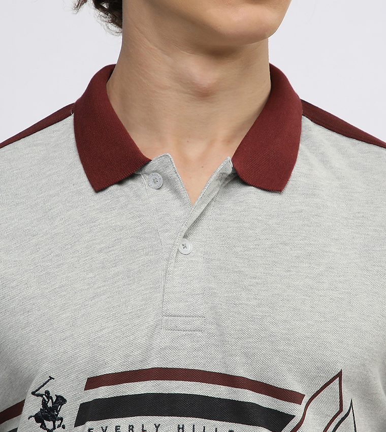 Logo Printed Short Sleeves Polo T-Shirt